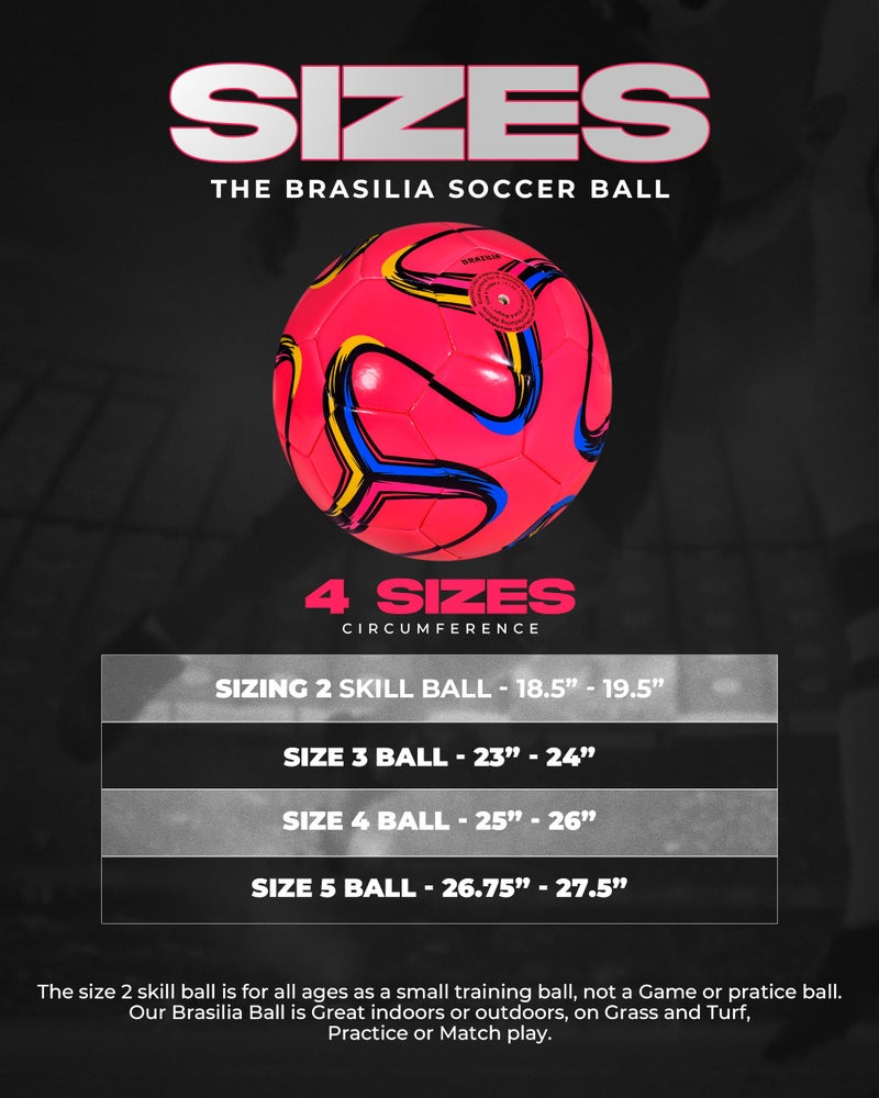 American Challenge Brasilia Soccer Ball â€“ Sizes 5, 4, 3 & 2 â€“ Youth & Adult Training Soccer Ball for Practice, Games & Grass Fields - Image 2